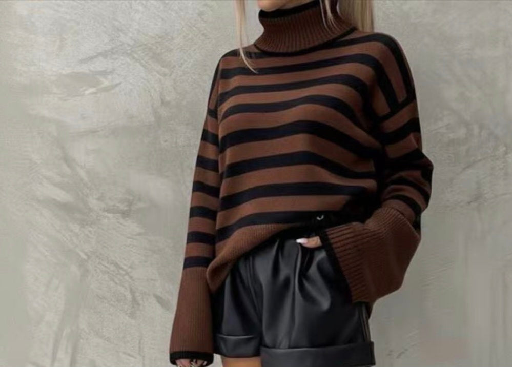 Mocha Edge Turtleneck